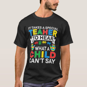 Autismus-Lehrer-Puzzleteil-Sonderkind-Männer Fraue T-Shirt