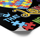 Autismus lehrte mich, dass Liebe keine Worte brauc Poster (Ecke)