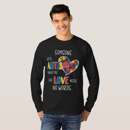 Autismus Liebe braucht keine Worte T-Shirt (Vorne ganz)