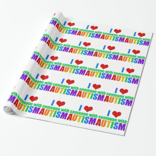 Autismus-Liebe Geschenkpapier