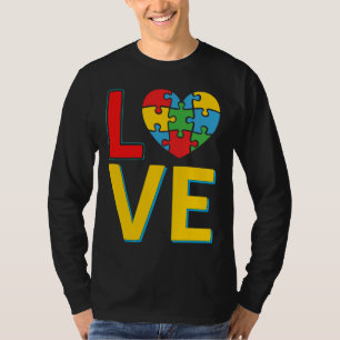 Autismus Liebe Herzautismus Tag der Aufklärung T-Shirt