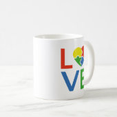 Autismus-Liebe Kaffeetasse (VorderseiteRechts)