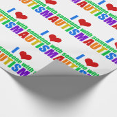 Autismus Liebe Regenbogenfamilie Unterstützung far Geschenkpapier (Ecke)