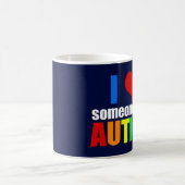 Autismus Liebe Regenbogenfamilie Unterstützung far Kaffeetasse (Mittel)