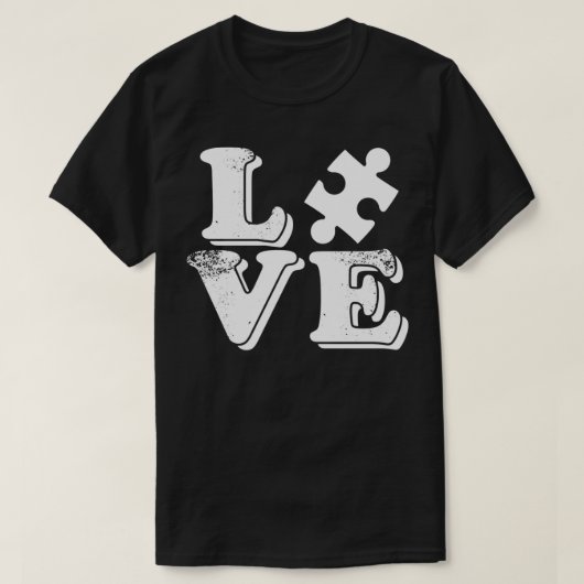 Autismus Liebe Shirt Autismus Bewusstsein Puzzle P (Design vorne)
