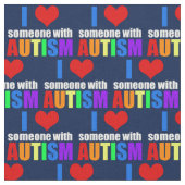 Autismus-Liebe Stoff (Nahaufnahme)