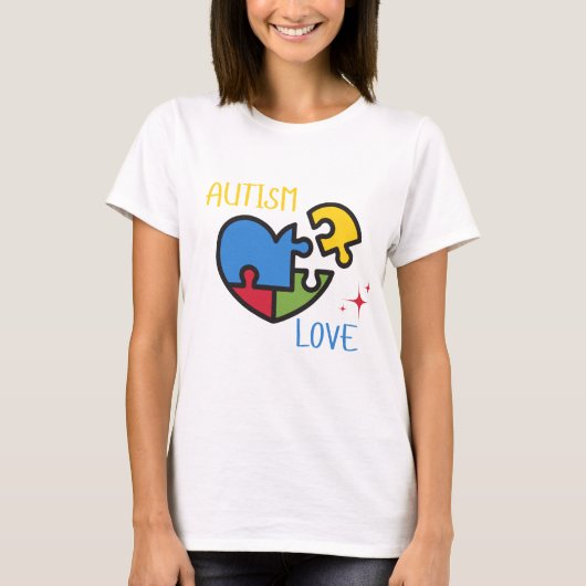 Autismus-Liebe T-Shirt (Vorderseite)