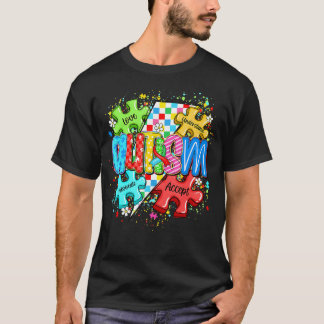Autismus Liebe Verstehen Akzeptieren Einsatz Bewus T-Shirt