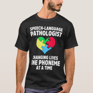 Autismus-Logopädie-Therapie Lebt Autismus-Bewussts T-Shirt