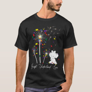 Autismus-Löwenzahn-Rätsel Autismus Geschenk akzept T-Shirt