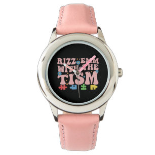 Autismus Lustig Rizz Em Mit Dem Tism Meme Autistis Armbanduhr
