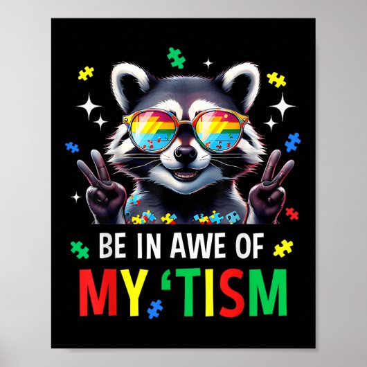 Autismus lustig sein in Awe meines Tismus Meme Aut Poster (Vorne)