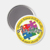 Autismus Magnet (Vorderseite/Rückseite)