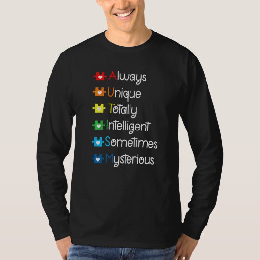 Autismus Mama Autismus Bewusstsein Autistische Jun T-Shirt (Vorderseite)