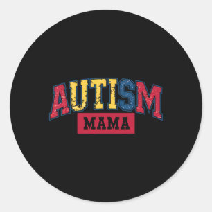 Autismus Mama Autismus Bewusstsein für Mama Women Runder Aufkleber