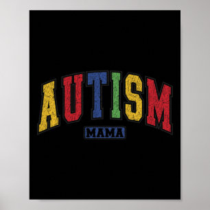Autismus Mama Autistische Mama Unterstützung Bewus Poster