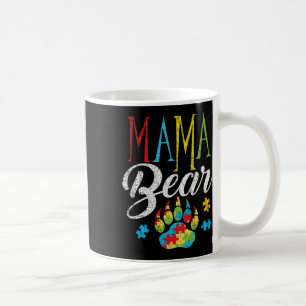 Autismus Mama Bär Puzzle Teil Kind Grunge Autisti Kaffeetasse