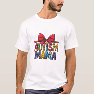 Autismus Mama Bow Coquette Mama Autismus Bewusstse T-Shirt