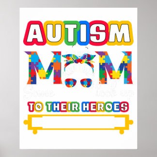 Autismus-Mama, einige Menschen sehen zu ihren Held Poster