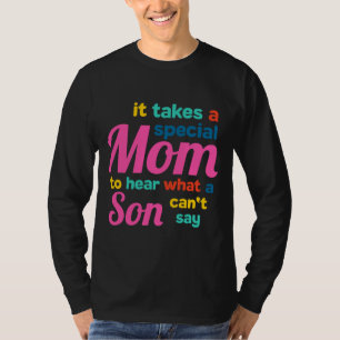 Autismus Mama Eltern Autistic Awareness Family Mat T-Shirt