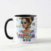 Autismus-Mama" Empowerment Anpassbare Tasse (Links)