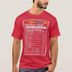 Autismus Mama Ernährung Fakten ADHD Autismus Bewus T-Shirt