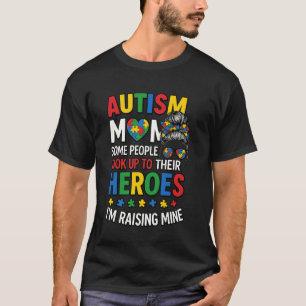 Autismus-Mama erzieht Held Groovy unordentlicher D T-Shirt