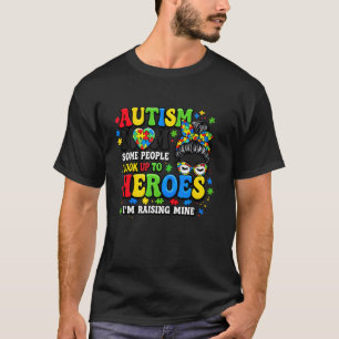 Autismus-Mama erzieht Held Groovy unordentlicher D T-Shirt