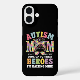 Autismus-Mama erzieht Held Unordentlicher Dutt Aut iPhone 16 Hülle