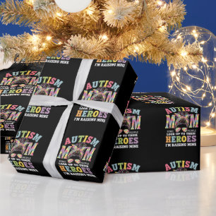 Autismus-Mama erzieht Held Unordentlicher Knoten A Geschenkpapier