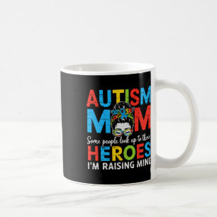 Autismus-Mama erzieht Helden Lustige Autismus-Aufk Kaffeetasse