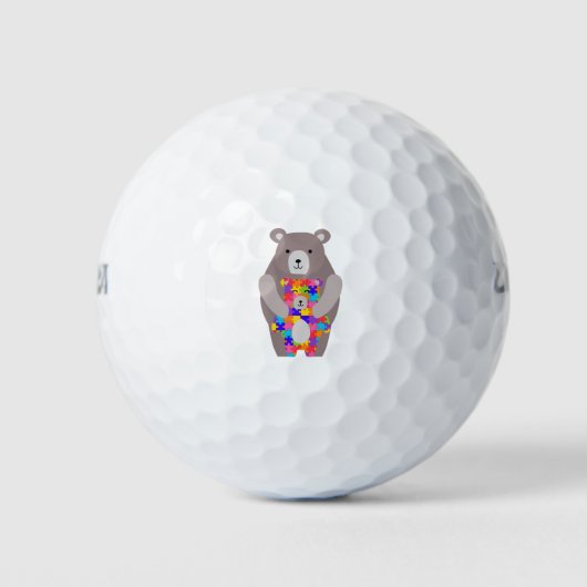 Autismus-Mama Golfball (Vorderseite)