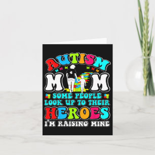 Autismus Mama Hero Mutter Sohn Autismus Auszeichnu Karte