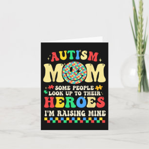 Autismus Mama Hero Puzzle Stücke im April Wir Karte
