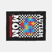 Autismus Mama Herz Puzzle Mutter Sohn Autismus Fleecedecke (Vorderseite (Horizontal))