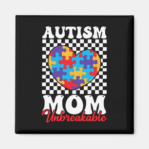 Autismus Mama Herz Puzzle Mutter Sohn Autismus Magnet