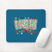 Autismus-Mama Leopard-Schecken-Puzzleteil-Bogen Mousepad (Mit Mouse)