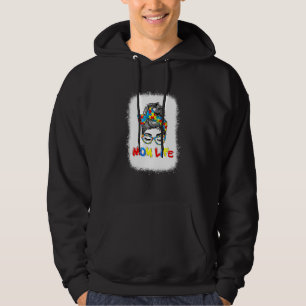 Autismus Mama Life Messy Bun Sonnenbrille Autism A Hoodie