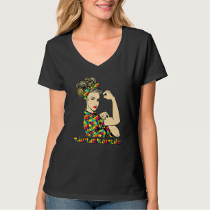 Autismus Mama Life Strong Girls Motheru2019s Day A T-Shirt