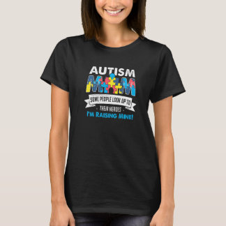 Autismus-Mama Menschen schauen auf ihre Helden, ic T-Shirt
