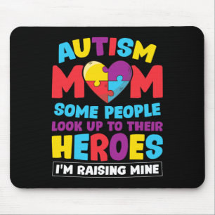 Autismus Mama Menschen schauen nach ihren Helden, Mousepad