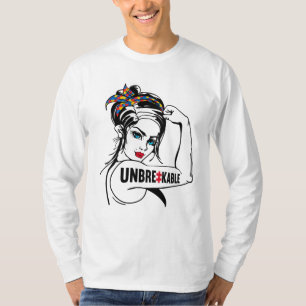 Autismus Mama Mutter Mama Unzerbrechliche Rosie T-Shirt