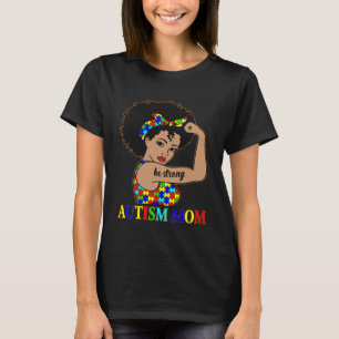 Autismus Mama nach Mutter Schwarze Frauen Puzzle P T-Shirt