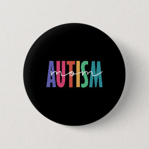 Autismus-Mama Neuro-divers-Shirt für Mama  Button