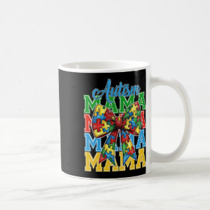 Autismus-Mama Neuro-Diverse Kokette Schleife Mama  Kaffeetasse