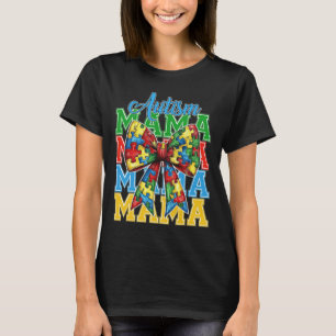 Autismus-Mama Neuro-diverse Kokette Schleife Mama  T-Shirt