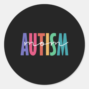 Autismus Mama Neuro Diverse Shirt für Mama Runder Aufkleber