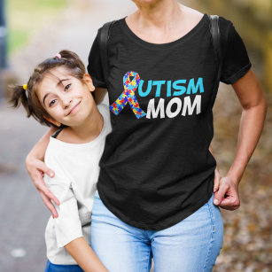 Autismus Mama Niedliche Sensibilisierung Band Mutt T-Shirt