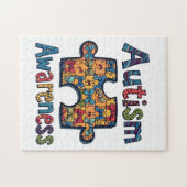 Autismus Mama Puzzle Piece Coquette Bow Ribbon Aut (Horizontal)