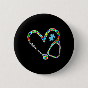 Autismus Mama Puzzle Stethoscope Nurse Autismus Aw Button